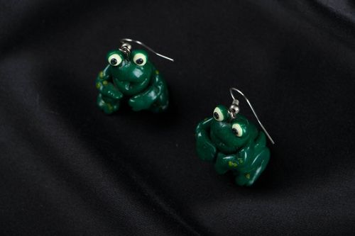 Brincos de cerâmica plástica Râ - MADEheart.com