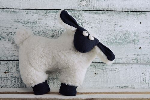 Unusual soft toy sheep - MADEheart.com