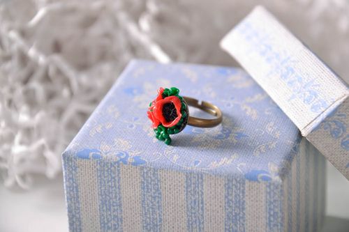 Polymer clay ring - MADEheart.com