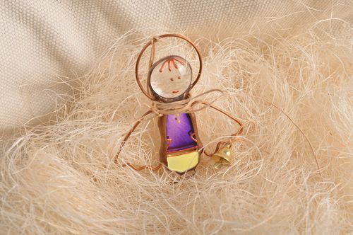 Pendente d arredo fatto a mano decorazioni di casa a forma di angelo campanello - MADEheart.com