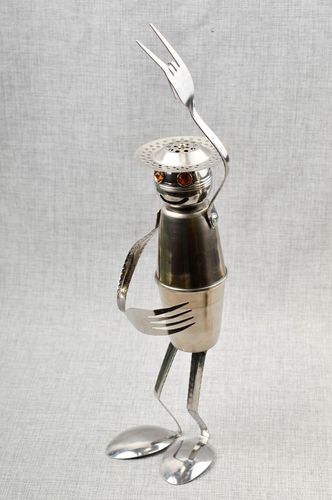 Handmade metal designer statuette unusual home figurine interior decor - MADEheart.com