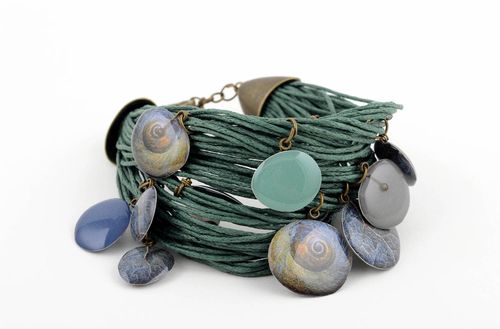 Handmade wrist bracelet unusual designer bracelet textile bracelet gift - MADEheart.com