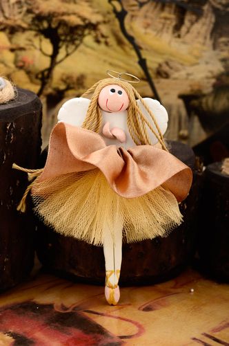 Handmade fridge magnet interior doll angel doll home charm decorative use only - MADEheart.com