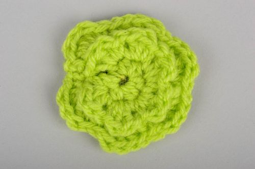 Pince cheveux faite main Barrette à cheveux ronde vert clair Accessoire fille - MADEheart.com