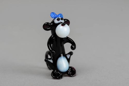 Interesting glass figurine of monkey - MADEheart.com