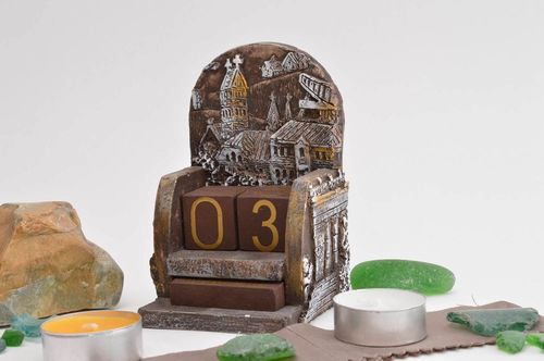 Calendario original hecho a mano decoración de hogar objeto decorativo - MADEheart.com