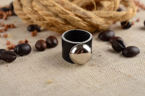 Handmade leather goods rings for women unique rings fashion accessories - MADEheart.com