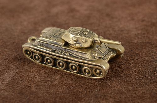 Metal figurine collectible figurine handmade table decor metal pendant necklace - MADEheart.com