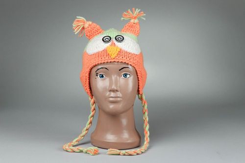 Knitted hat Owl - MADEheart.com