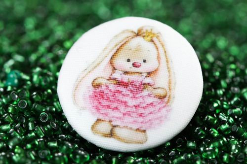 Botón decorativo material para manualidades accesorio para ropa Coneja - MADEheart.com