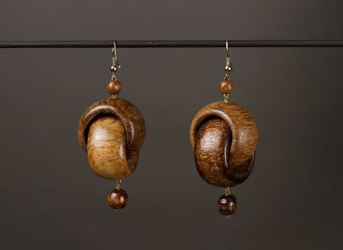 Wooden Earrings - MADEheart.com