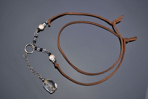 Colgante de cristal de roca original - MADEheart.com