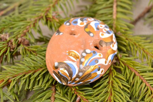 Maschera in argilla fatta a mano elemento decorativo dautore originale - MADEheart.com