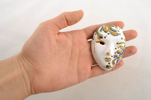 Handmade fridge magnet in the shape of souvenir mask - MADEheart.com