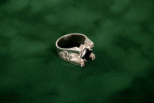 Handmade Schmuck Ring Designer Accessoires Geschenk Ideen Herrenring Silber  - MADEheart.com
