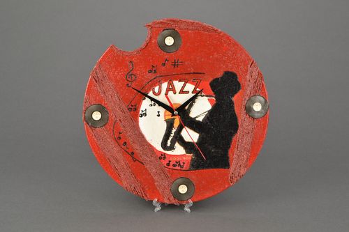 Оригинальные часы на стену Джаз - MADEheart.com