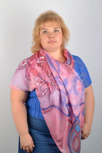 Headscarf Pink orchids - MADEheart.com