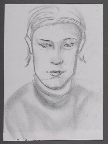 Portrait graphique fait main original - MADEheart.com