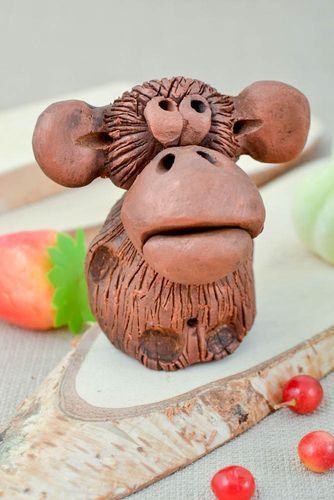 Ceramic animal figurine handmade home decor collectible figurines gifts for kids - MADEheart.com