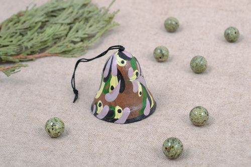 Small ceramic bell with painting - MADEheart.com