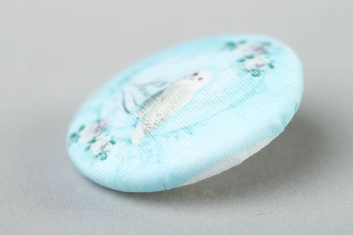 Botón bonito hecho a mano accesorio para ropa botón para manualidades Lechuza - MADEheart.com