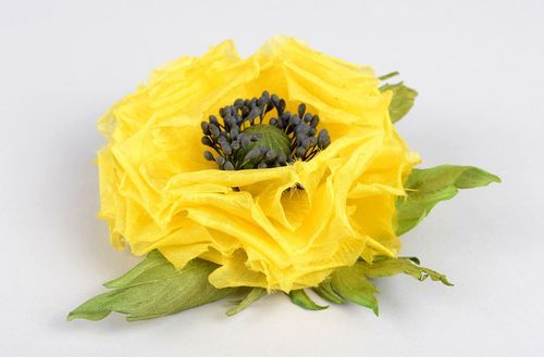 Broche hecho a mano pinza para el pelo bisutería artesanal regalo original  - MADEheart.com