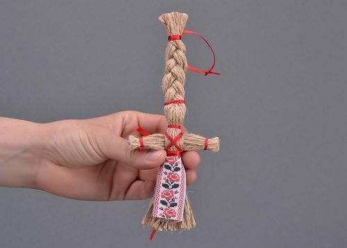 Этническая кукла-мотанка из льна - MADEheart.com