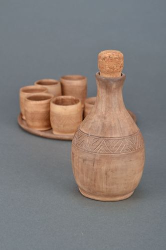 White clay bottle - MADEheart.com