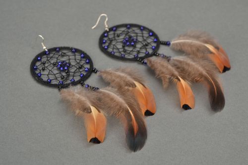 Long earrings Dreamcatcher - MADEheart.com