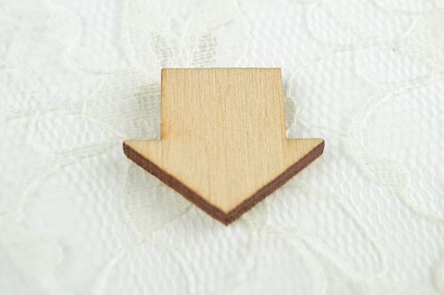 Wooden interior element stylish handmade blank for creativity art and craft idea - MADEheart.com