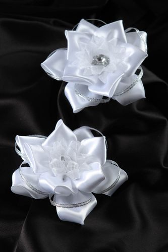 Pinzas de pelo artesanales con flores accesorios para niñas regalos originales - MADEheart.com