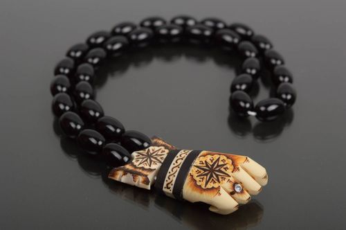 Handmade rosary beads prayer rope designer accessories Christian gifts for men - MADEheart.com