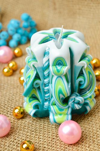 Handmade Wohnzimmer Deko Haus Dekor Deko Kerze aus Paraffin interessant schön - MADEheart.com