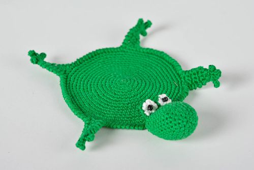 Posavasos original hecho a mano verde accesorio de cocina menaje del hogar - MADEheart.com