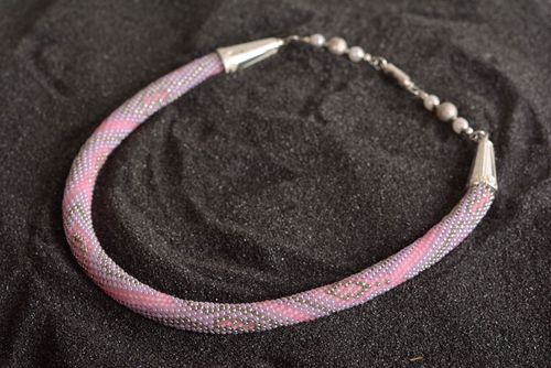 Handmade jewelry bead harness glass bead necklace handmade accessories - MADEheart.com