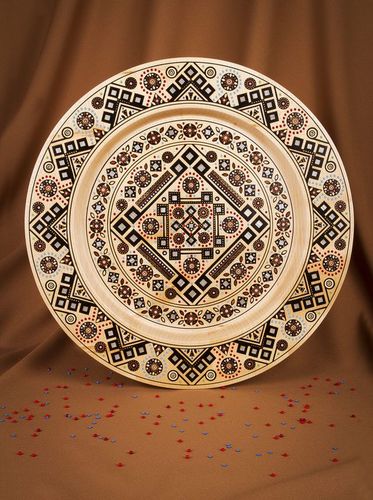 Plato de madera con incrustación - MADEheart.com