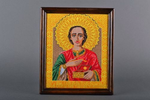 Embroidered picture Pantelei the Healer - MADEheart.com