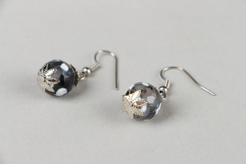 Earrings with natural stone agate - MADEheart.com