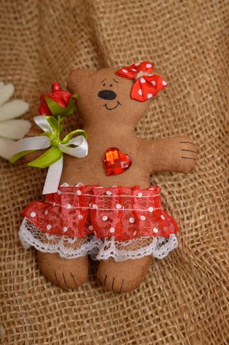 Imán de nevera artesanal elemento decorativo de algodón regalo original pintado - MADEheart.com