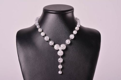 Collana di cristallo fatta a mano originale di moda bigiotteria da donna - MADEheart.com