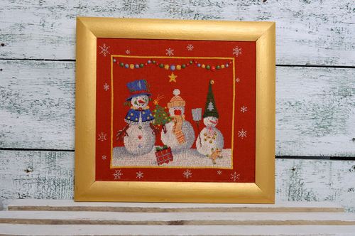 Embroidered picture Christmas - MADEheart.com