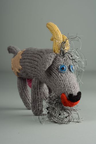 Homemade crochet toy Goat-Dereza - MADEheart.com