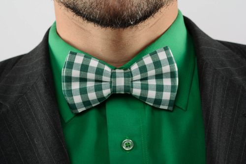 Gravata borboleta feita de pano oxford - MADEheart.com