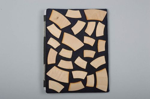 Libreta de notas artesanal de madera cuaderno personalizado regalo original - MADEheart.com