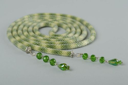 Beautiful handmade beaded necklace lariat necklace accessories for girls - MADEheart.com