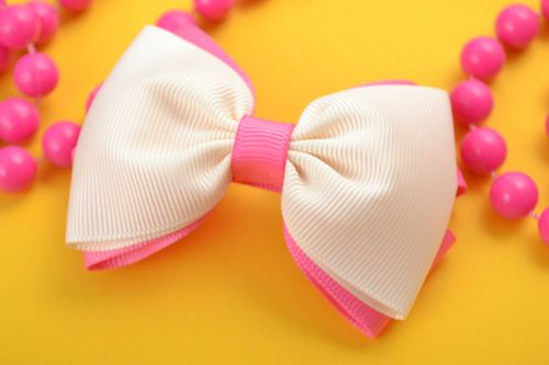 Fermaglio di nastri di reps fatto a mano accessorio da donna bellissimo - MADEheart.com