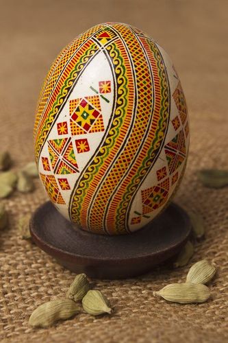 Easter hand painted egg - MADEheart.com