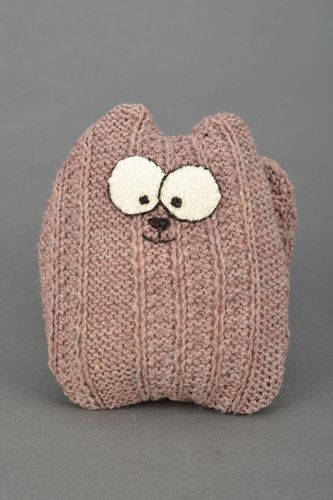 Wool interior pillow pet cat - MADEheart.com