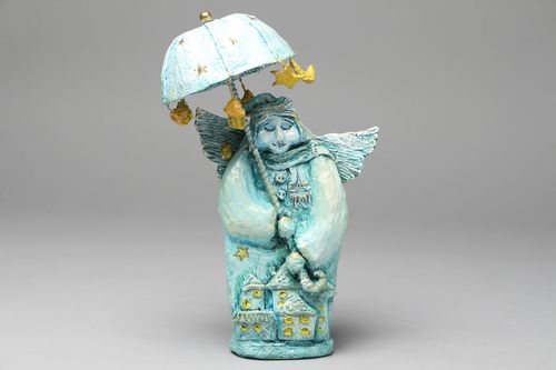 Papier mache statuette Angel of Dreams - MADEheart.com