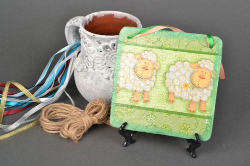 Pannello decorativo fatto a mano decorazione murale realizzato con decoupage - MADEheart.com